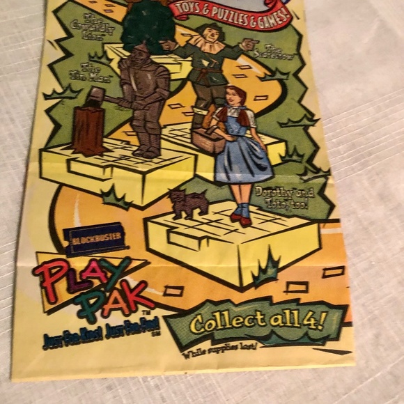 Vintage 1998 Wizard Of Oz Toy Bag Blockbuster Video Collectible - Picture 3 of 6
